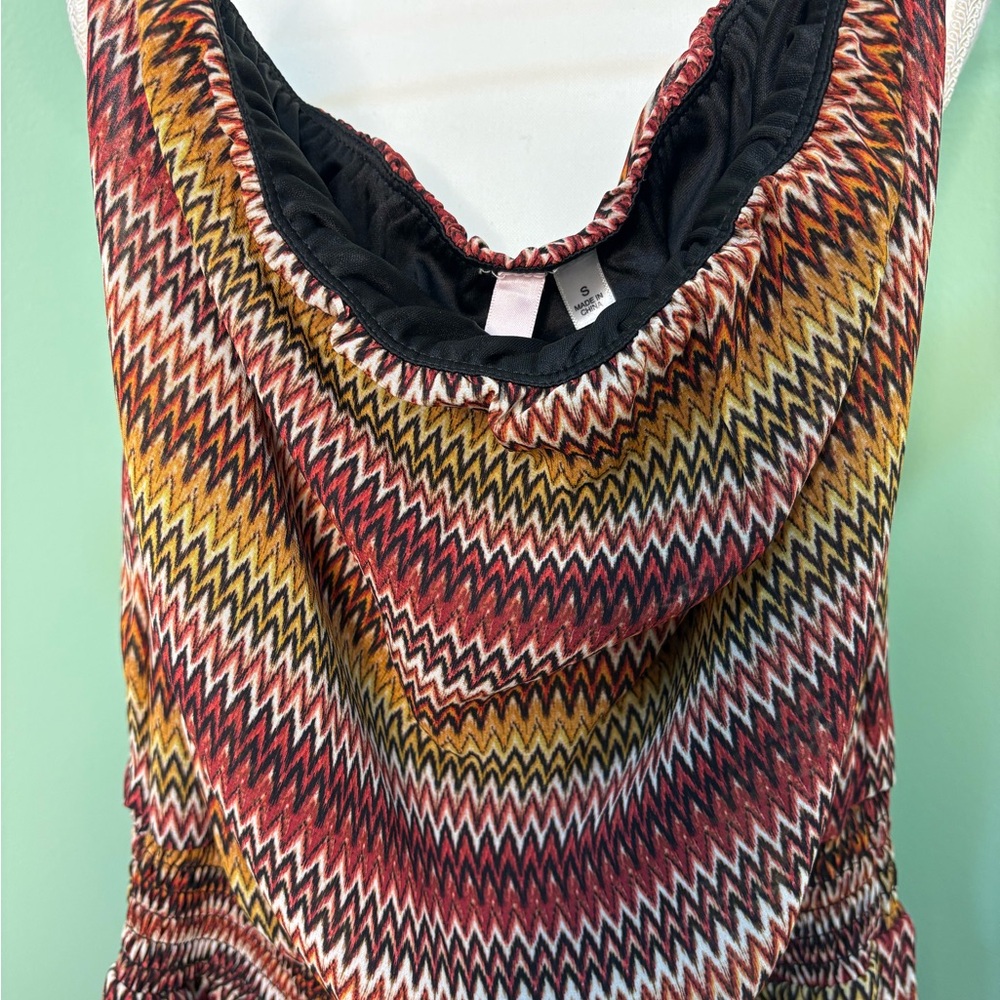 Multicolor Chevron Jumpsuit - Picture 4 of 8